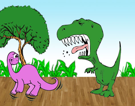 sneezing dino