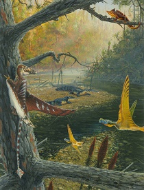 Eudimorphodon dinosaur