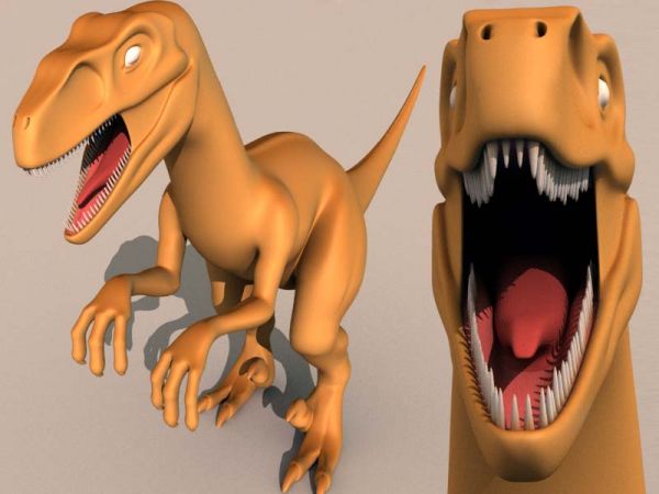 3d Running Dinosaur